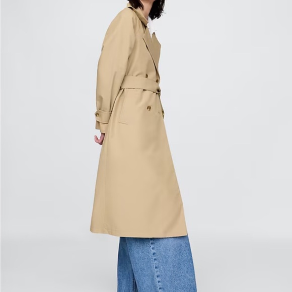GAP Icon Trench Coat Classic Khaki Tan - Picture 4 of 16